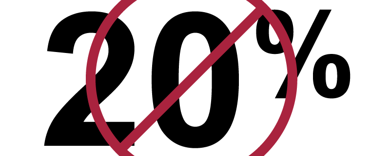 You don't have to put 20% down on your home.