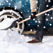 Shovelling_Snow_800x533 Man shovels snow from his driveway.