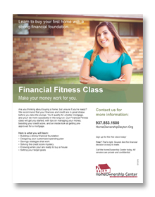 Financial Fitness Class Flyer